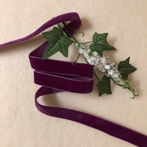 5/8 Inch Fuchsia Nyvalour Swiss Velvet Ribbon