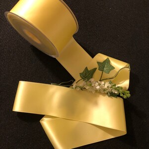 2 Inch Baby Maize Swiss Double Face Satin