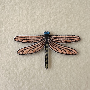 Applique - Detailed Embroidered Dragonfly - Iron On