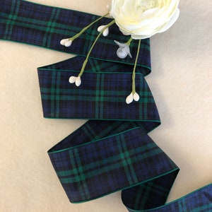 1 1/2 Inch Schwarze Uhr Tartan Band
