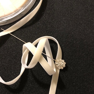 3/8 Inch Cream Nyvalour Swiss Velvet Ribbon