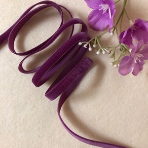 3/8 Inch Fuchsia Nyvalour Swiss Velvet Ribbon