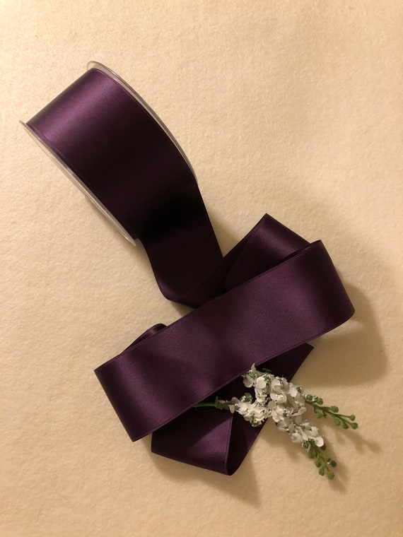 FUCHSIA 1-1//2/" SWISS DOUBLE FACE SATIN RIBBON