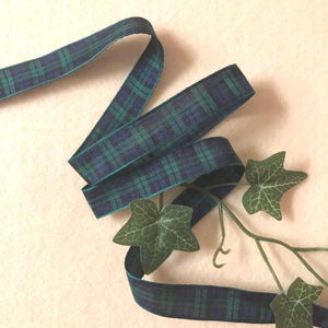 5/8インチ ブラックウォッチタータンリボン