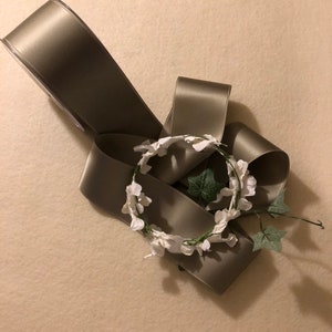 2 Inch Spring Moss Swiss Double Face Satin