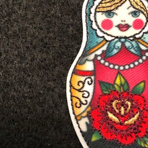 Applique Tattoo Russian Matryoshka Doll Iron On imagem 2