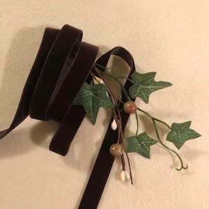 5/8 Inch Brown Nyvalour Swiss Velvet Ribbon