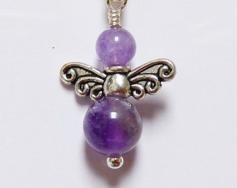 Schutzengel Charm Anhänger Sternzeichen Amethyst