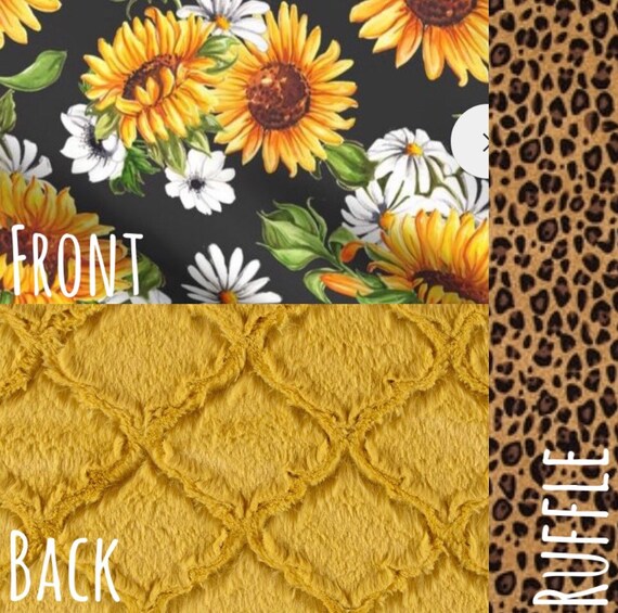 sunflower swaddle blanket