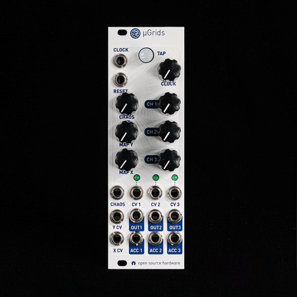 uGrids Micro Mutable Instruments Grids Eurorack Synthesizer Module (White Textured Aluminum)