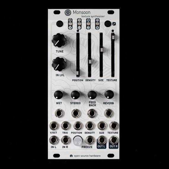 Monsoon uBurst+ Mutable Instruments Clouds Eurorack Synth Module  Off White Textured Aluminum