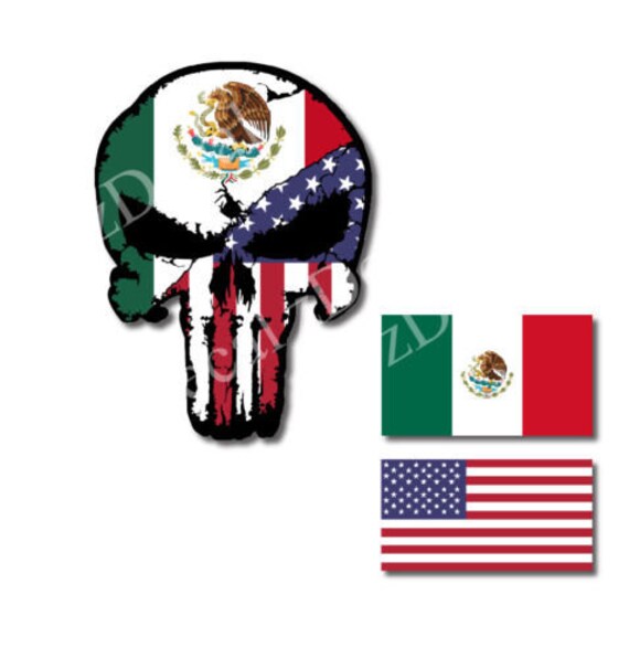 2 American Flag Decals Stickers 4.5/" x 8/"