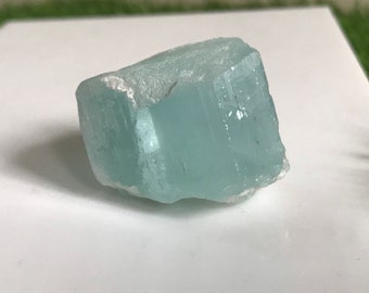 Aquamarine crystal, Natural raw aquamarine crystal gemstone