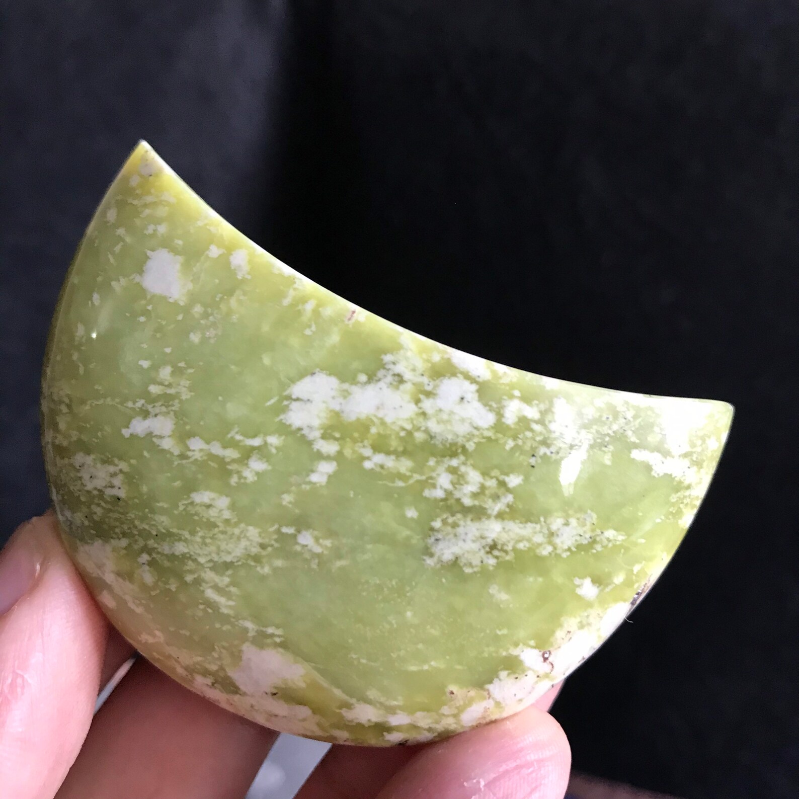 Serpentine jade heart natural serpentine jade gemstone Etsy