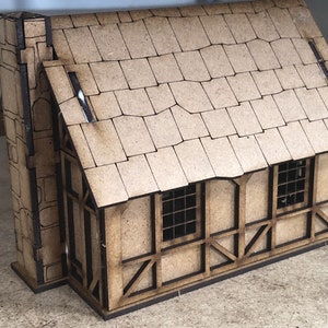 28MM Fantasy Tudor stijl kleine T4B huis