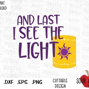 E por último eu vejo a luz, vela emaranhada, arquivos de corte inspirados na princesa em formato Svg, Esp, Dxf e Png