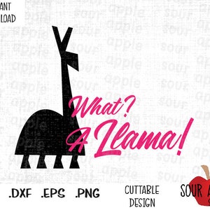O que é uma lhama? Citação de Yzma Kuzco Llama, arquivos de corte inspirados em Kuzco em formato Svg, Esp, Dxf e Png