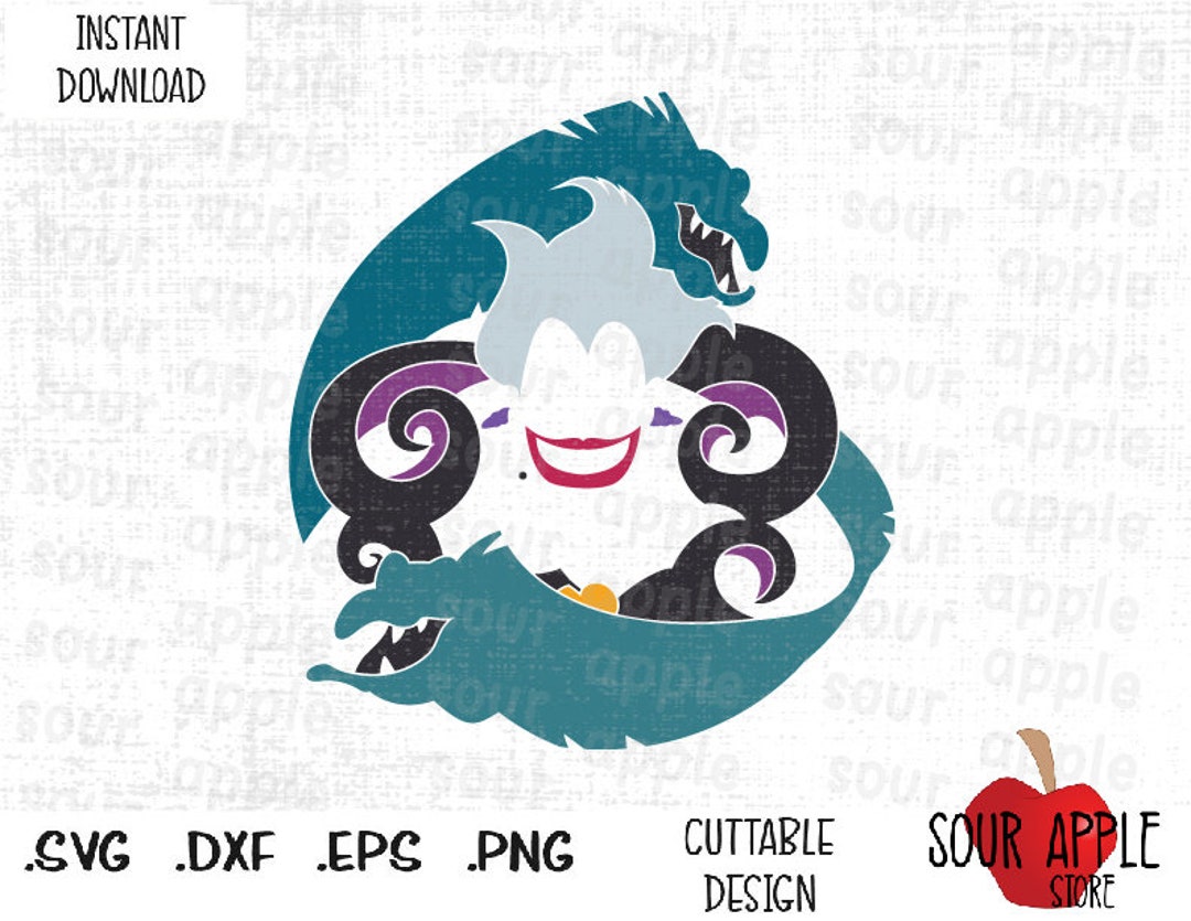 Villain Ursula, Flotsam Jetsam, Villain Movie Inspired Cutting Files in