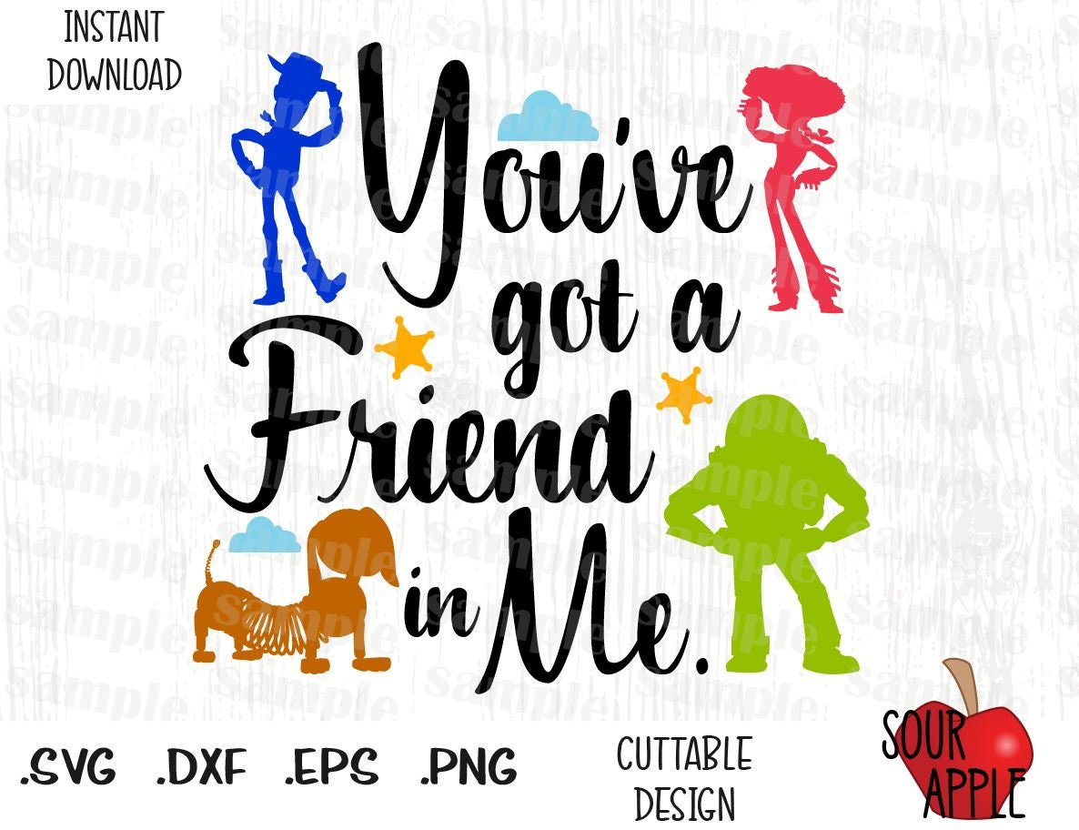 youve got a friend in me toy story quote disney etsy
