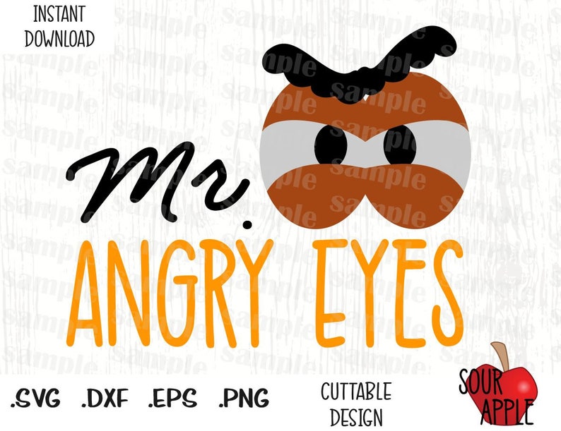Mr. Angry Eyes Mr. Potato Quote Disney Inspired Cutting Etsy
