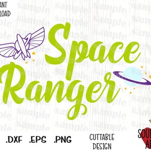 Space Ranger, Buzz Quote, arquivos de corte inspirados em filmes de brinquedo em formato Svg, Esp, Dxf e Png