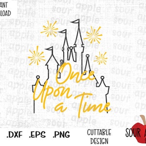 Era uma vez, Magical Castle inspirou arquivos de corte em formato Svg, Esp, Dxf e Png