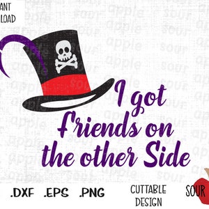 Eu tenho amigos do outro lado, Dr Facilier, filme de vilão inspirado cortando arquivos em formato Svg, Esp, Dxf e Png