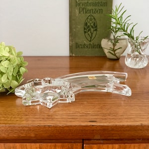 Vintage, Christmas, tealight, shooting star, Nachtmann, crystal glass, 80s/90s, collector&#39;s item