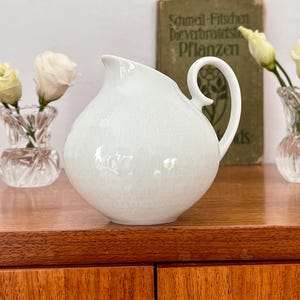Vintage, Rosenthal, milk jug, decor Romanze White, design Björn Wiinblad, 80s, romantic, made in Germany, collector&#39;s item