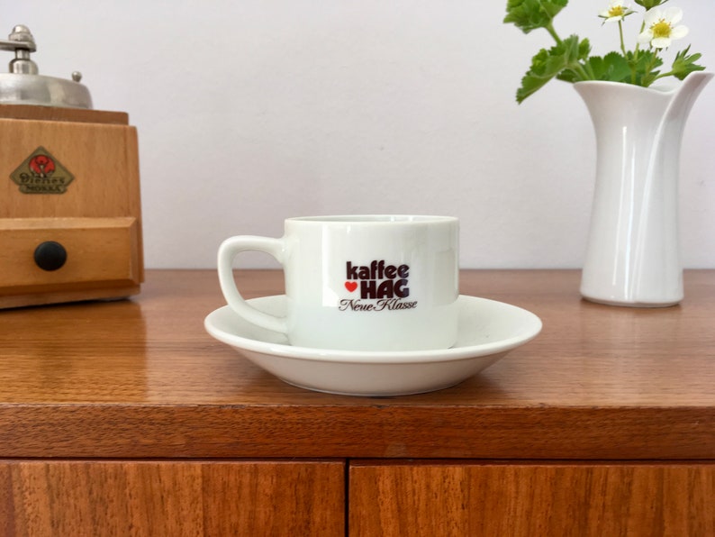 Vintage, espresso cup, coffee HAG, Schönwald, porcelain, made in Germany image 1