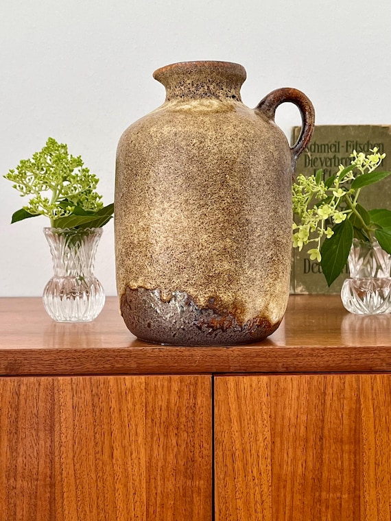 fatlava jasba 花瓶 Rare West German Vintage Jasba Floor Vase N 602 12 40 Drip