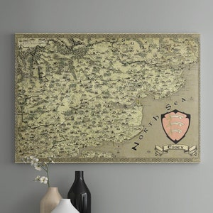 Lienzo de Essex, Arte de pared de fantasía, Mapa de Essex, Regalos de Essex, Impresión de Essex, Regalo para él ella, Regalo para mamá papá, Mapa del condado, Dibujado a mano