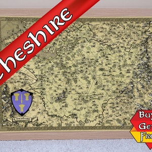 Art de carte du Cheshire, affiche fantastique du Cheshire, impression du Cheshire, cadeau geek pour lui, cadeau ringard pour elle, cadeau gamer, dessiné à la main, remplissage de bas