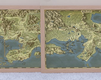 Pokemon Print Johto Map, Anniversary gift for him, Geeky gift for her, Kids  Poster, Gift for Boyfriend, Stocking Stuffer, Unique Pokeml Pkmn