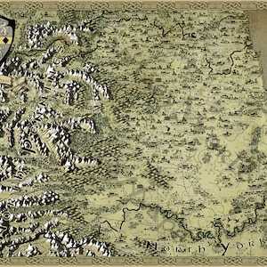 Lienzo del condado de Durham, mapa de fantasía, mapa de Durham, regalos de Durham, impresión de Durham, arte de la pared de Durham, regalo para él, regalo para ella, mapa del condado