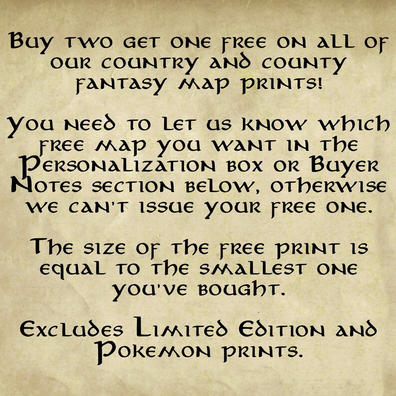 Ireland Fantasy Map Ireland Poster Print Geeky Gift for Him Etsy