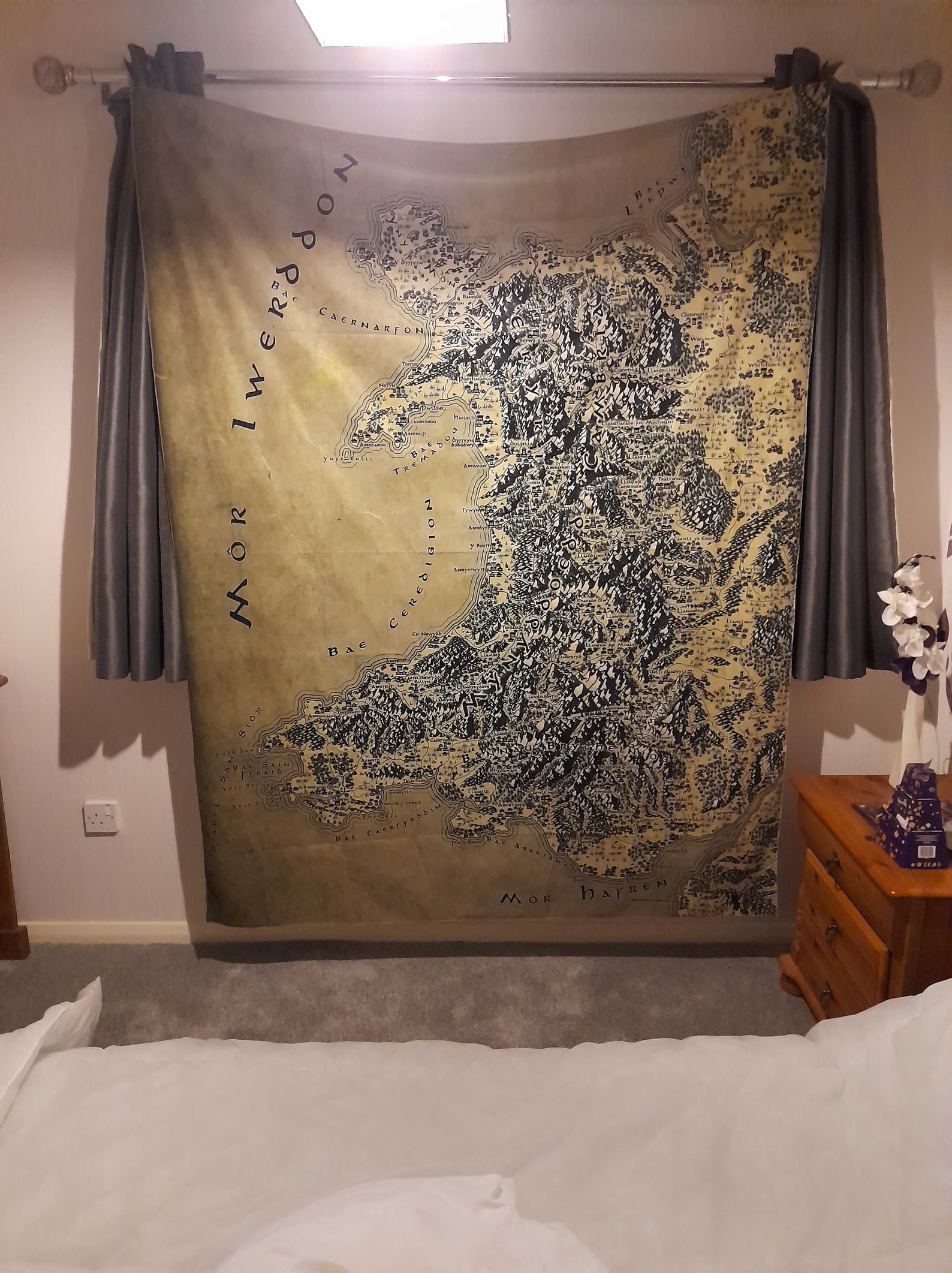 Wales Tapestry Cymraeg Fantasy Map Welsh Tapestry Wall - Etsy Australia