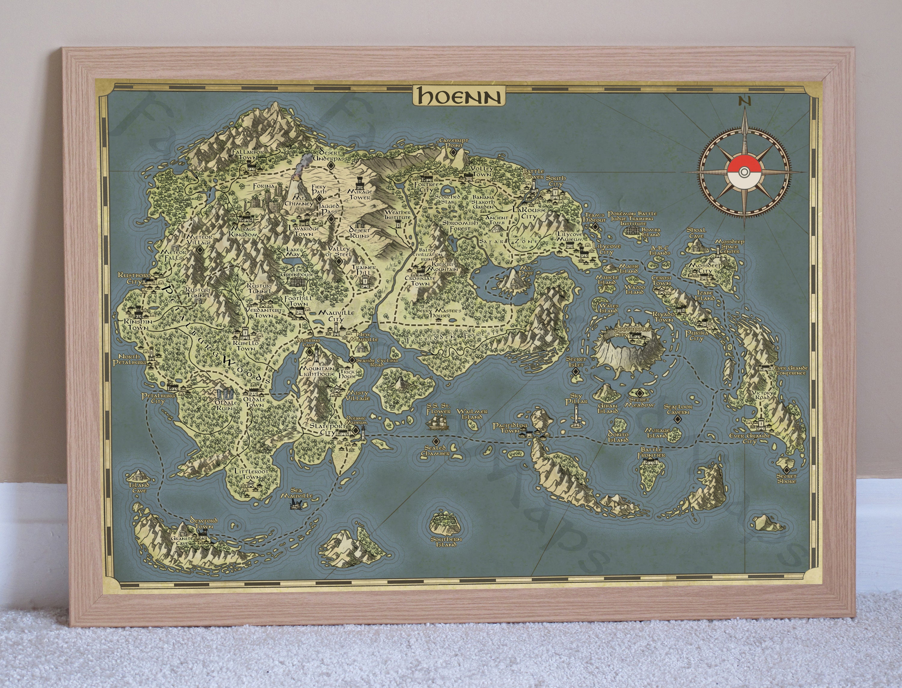  Pokémon Poster Hoenn Region (#252-386) (24x36