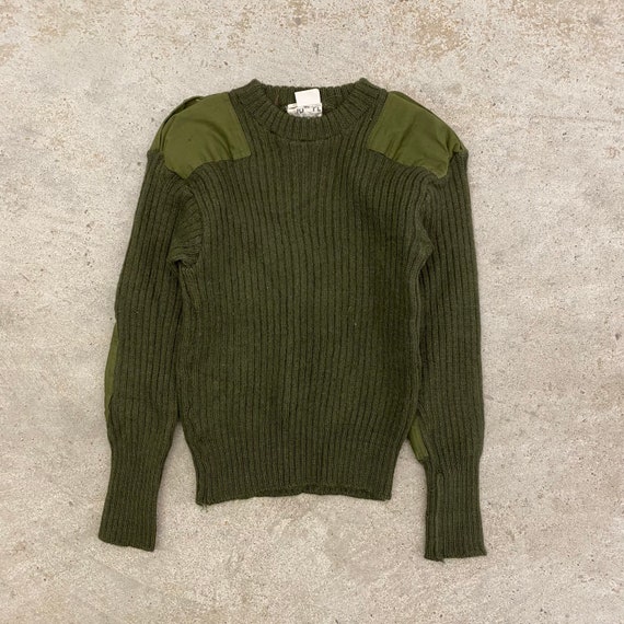 Vintage 1960s Commando Army Wool Knit Sweatshirt | Etsy