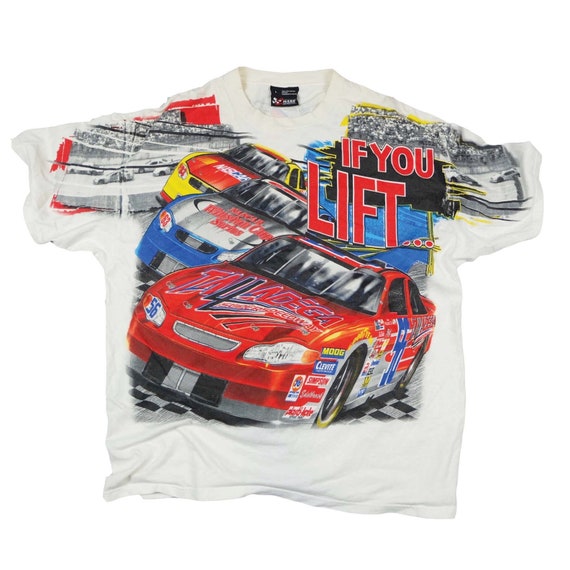 Vintage 1990s Nascar Racing Allover print double s