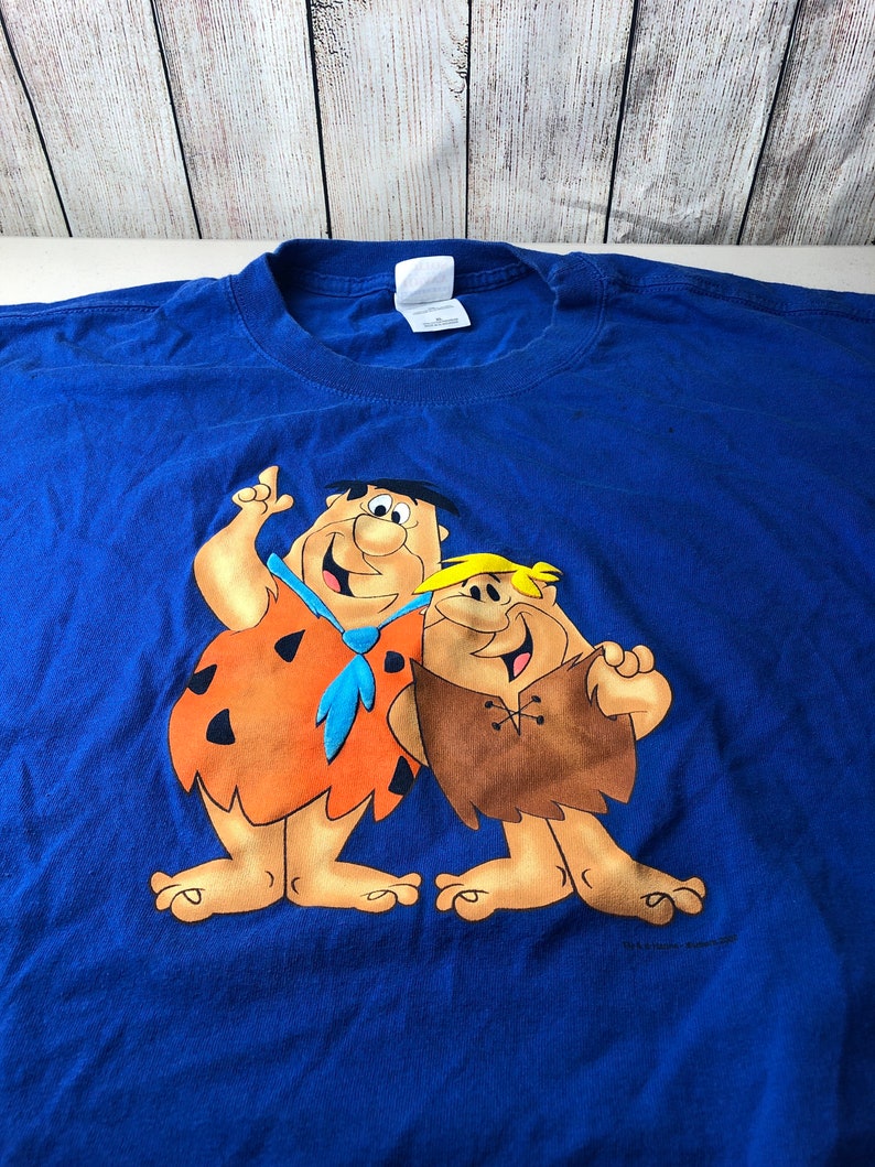 Vintage 2000 The Flintstones Cartoon Movie Promo Graphic T Shirt Size XL