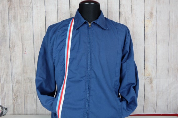 Vintage 1970s Talon Workwear Racing Jacket Size La