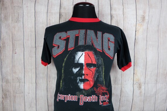 Vintage Sting NWO WCW Wrestling Graphic T Shirt Si