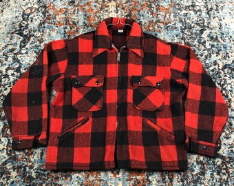 buffalo plaid winter coat