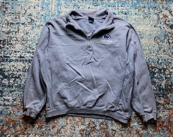 Vintage Penn State University Collegiate Quarter Zip Pull-Over sweatshirt