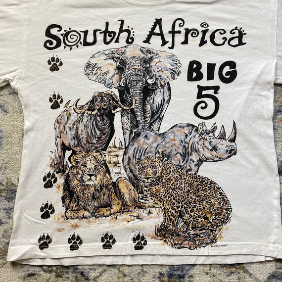 90'S Jerzees Kawasaki Elephant Pattern Advertising T-Shirt Made in USA Men's L Vintage /eaa329061