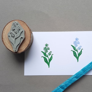Stempel Vergissmeinicht Blume, Blumenstempel