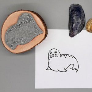 Stempel schattige zeehond