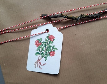 Ensemble de 4 Pendentif Cadeau Berry Branch