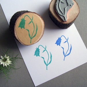Stempel klokjesbloemmotief stempel lentebloem
